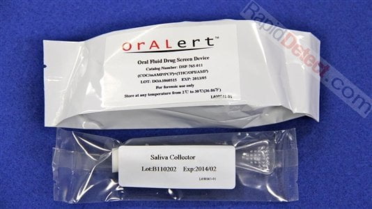 Oralert Packaged In Sealed Foil Wrapper With Sw ab